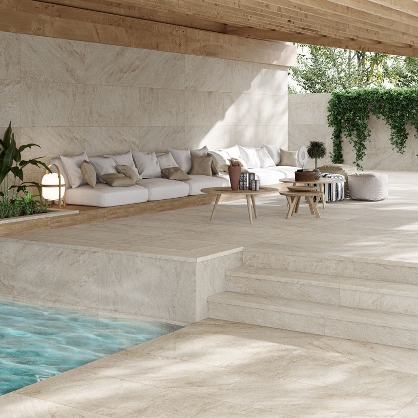 Placas de revestimento em grés porcelanato - BEIGE STONE - Gresmanc ...