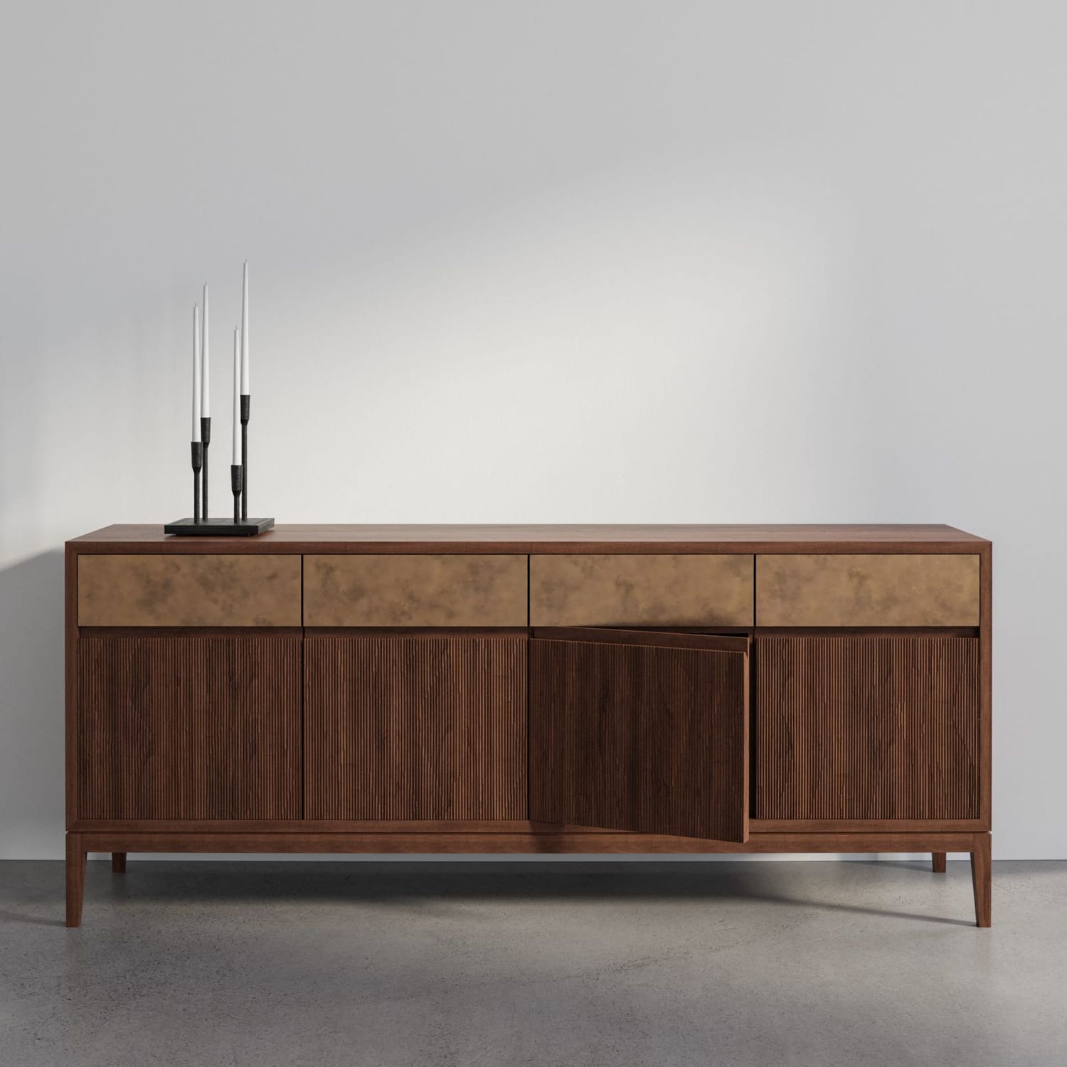 Buffet aparador contemporâneo - NOGAL - Aguirre Design - em nogueira ...