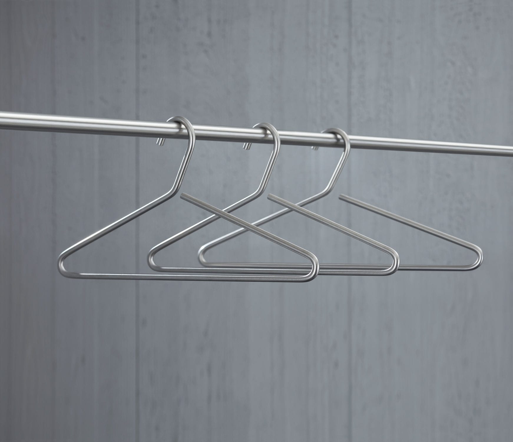 Cabide em inox escovado - KB2-Set - PHOS Design GmbH