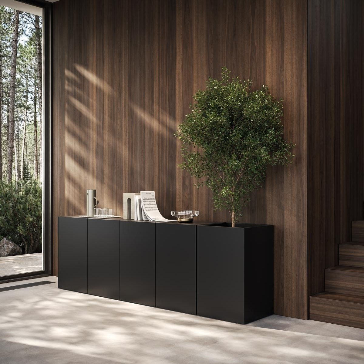 Buffet aparador contemporâneo - MUX70 - Frezza - em madeira / com ...
