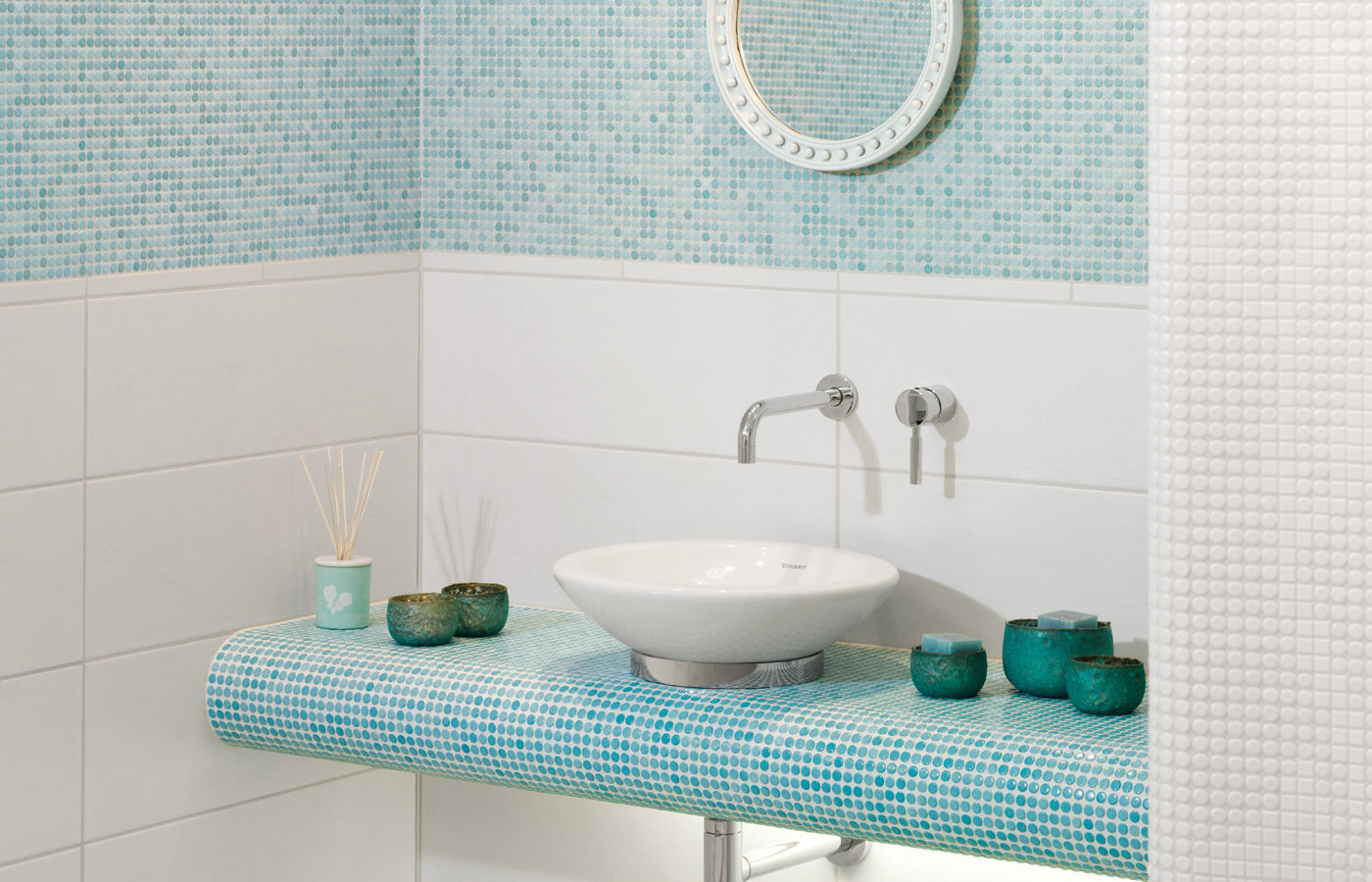 Mosaico Para Banheiro Loop Light Aqua Blue Jasba Mosaik Loop Light Aqua Blue Jasba Mosaik