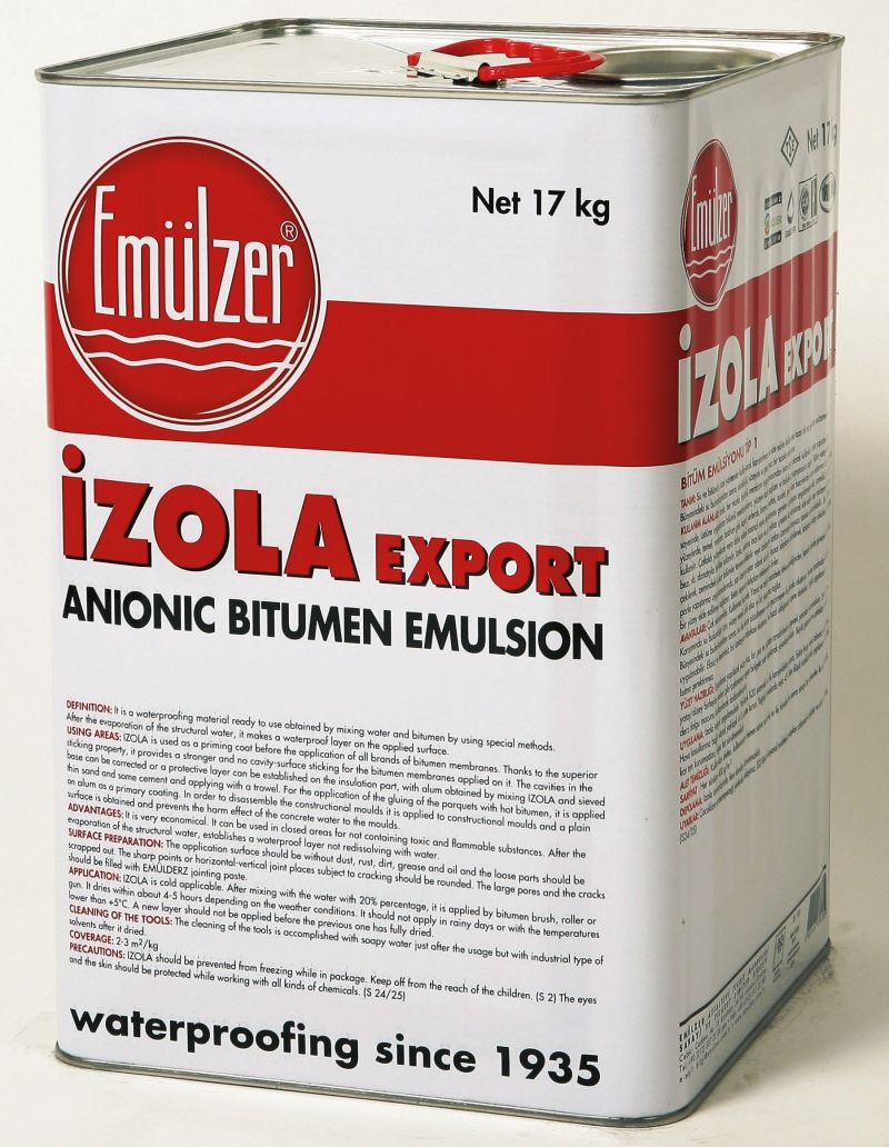 Impermeabilizante líquido para fundações - İZOLA EXPORT 1030 - EMULZER