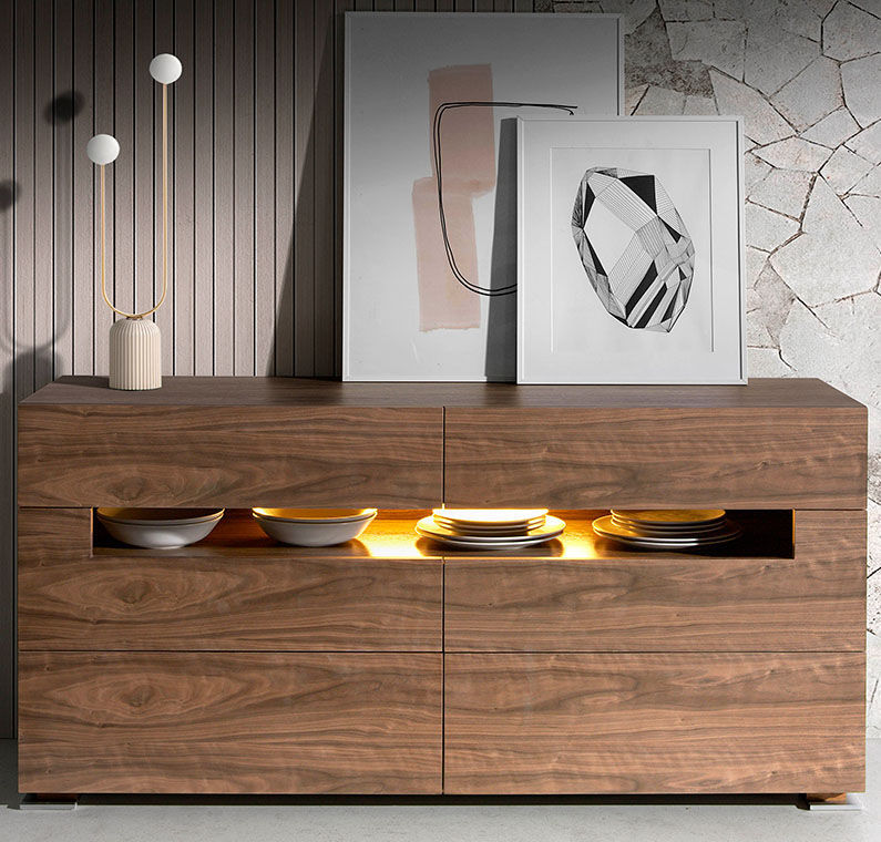 Buffet aparador contemporâneo - 7076 - Angel Cerdá - com folheado de ...