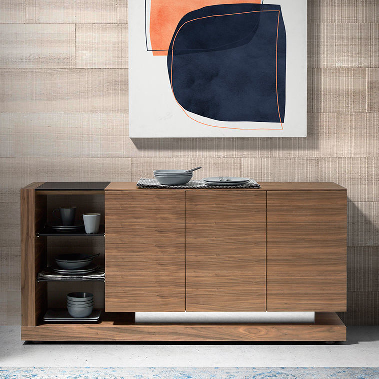 Buffet aparador contemporâneo - 3140 - Angel Cerdá - em nogueira / em ...