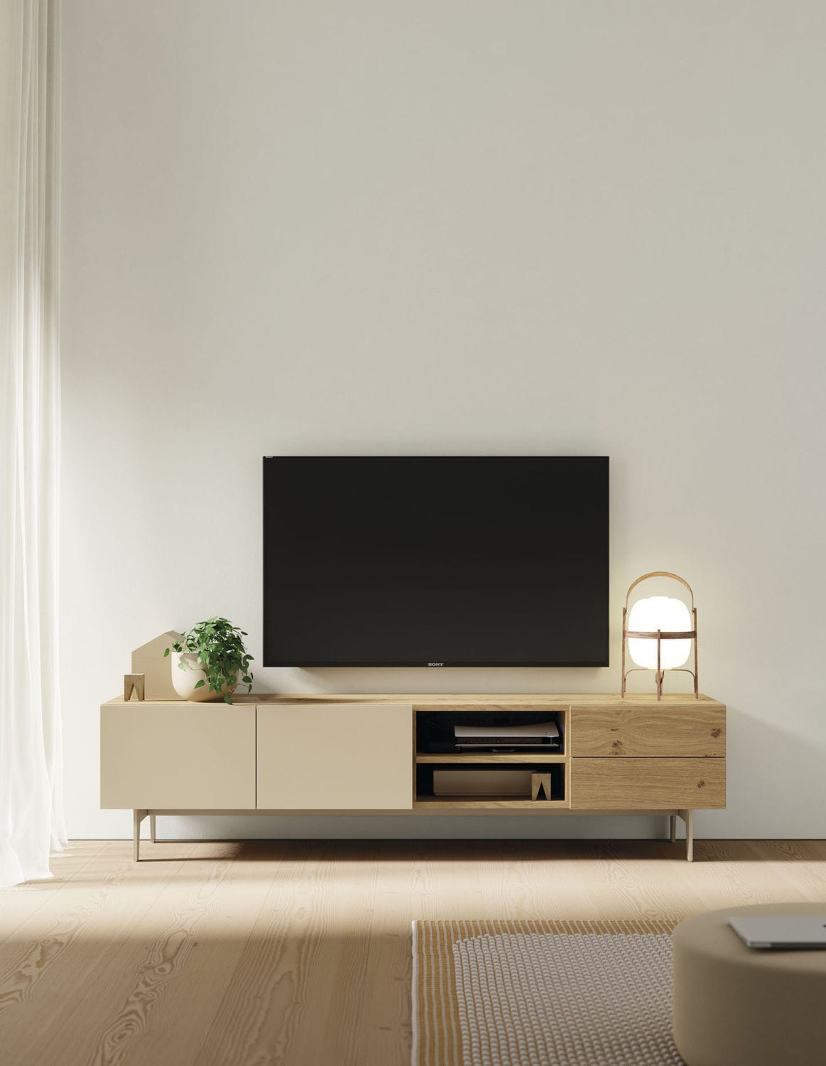 Innov Vive Rack Rack de TV contemporâneo - COMPACT SALON 4 - VIVE - MUEBLES VERGE S.L ...