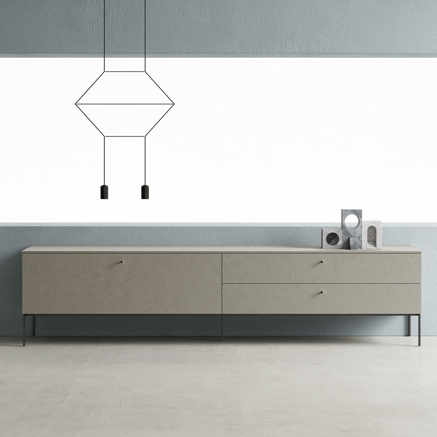 Buffet aparador contemporâneo - ZALF spa - em laminado melamínico / com ...