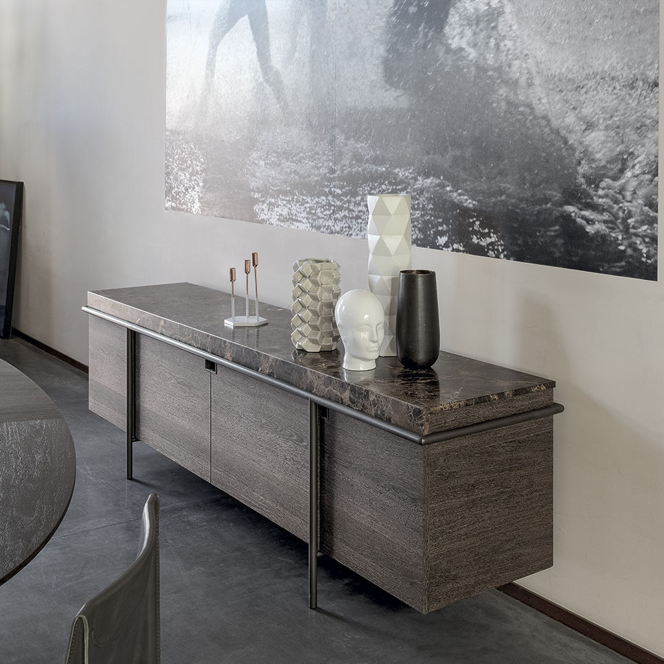 Buffet aparador contemporâneo - AURA - arketipo - metálico / em vidro ...