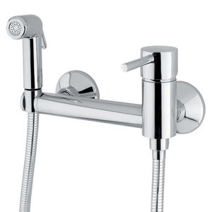 misturador monocomando para box de banheiro / de parede / em metal cromado / em ABS