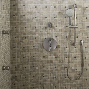 conjunto de chuveiro de parede
