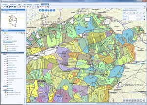 software de sistema de informação geográfica (SIG) 1