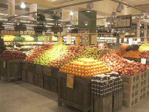 estante profissional para frutas e legumes