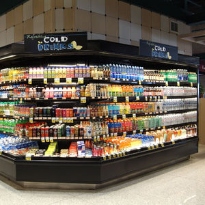 vitrina refrigerada de estante