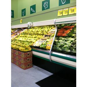 vitrina refrigerada de estante