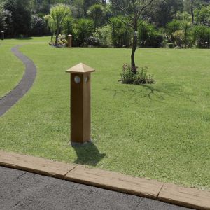 poste balizador de iluminação de jardim