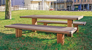 mesa de piquenique contemporânea