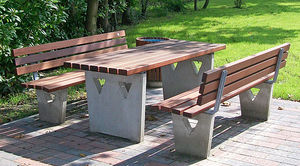 mesa de piquenique contemporânea