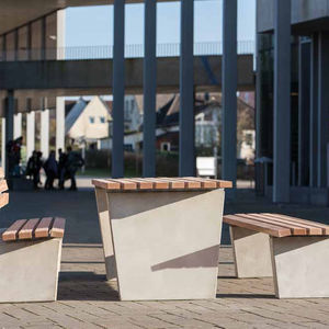 mesa de piquenique contemporânea