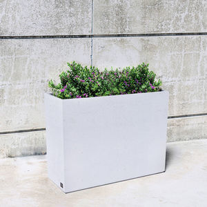 vaso de jardim em concreto