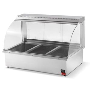 vitrina de aquecimento de bancada / para espaço comercial