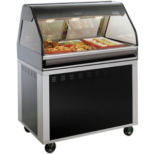 vitrina de aquecimento tipo balcão