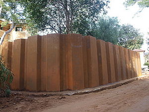 muro de contenção em concreto
