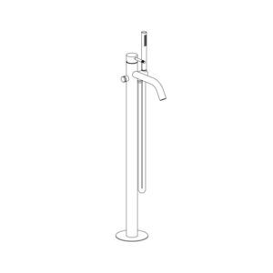 conjunto misturador para banheira em aço inoxidável 316L