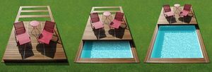 cobertura de piscina plana