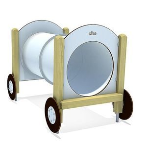 túnel para parque infantil em madeira