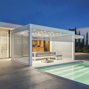 pérgola apoiada em parede