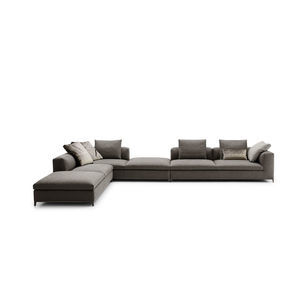 sofá modular / contemporâneo / em couro / em tecido