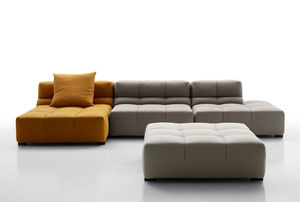 sofá modular / contemporâneo / em couro / em tecido