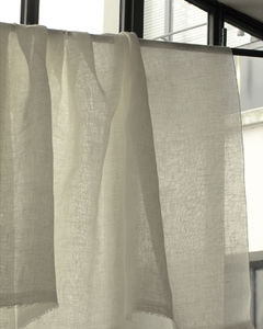 cortina de voile de cor lisa 1
