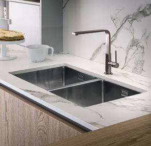pia com 2 cubas / em inox