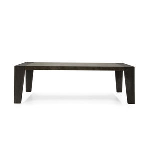 mesa contemporânea / em madeira / em mármore / com base em madeira