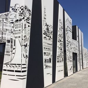 revestimento de fachada em painéis