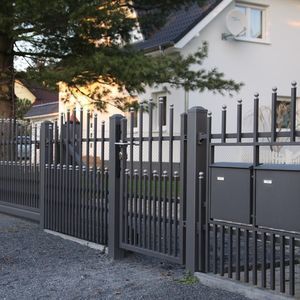 portão de jardim em aço galvanizado 1