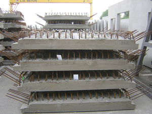 laje pré-fabricada em concreto armado