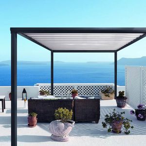 pérgola apoiada em parede