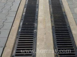 grelha para calha de piso