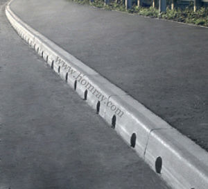 calha de escoamento com fenda lateral
