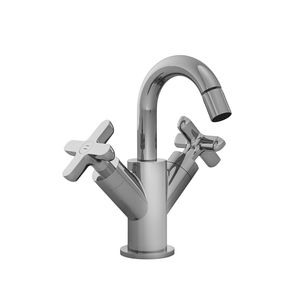 misturador bicomando para bidê / de pousar / em metal cromado / para banheiro