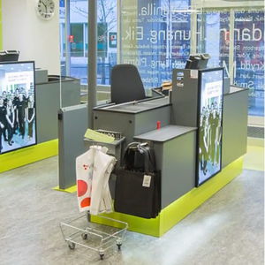 balcão-caixa de check-out da linha comercial