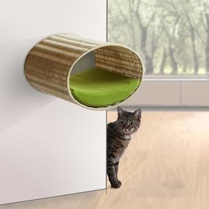 cama para gato em couro