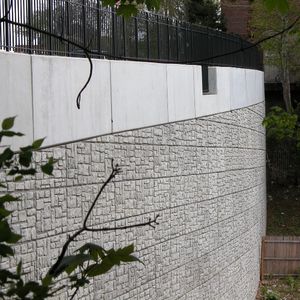 muro de contenção em concreto armado