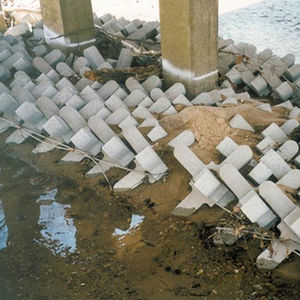 bloco de concreto maciço