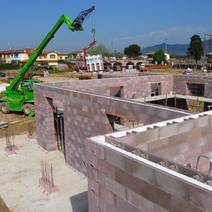 bloco de cofragem em concreto