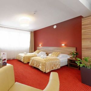 quarto de hotel contemporâneo
