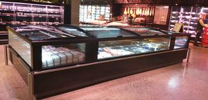 vitrina refrigerada de ilha