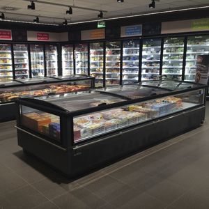 vitrina refrigerada de ilha