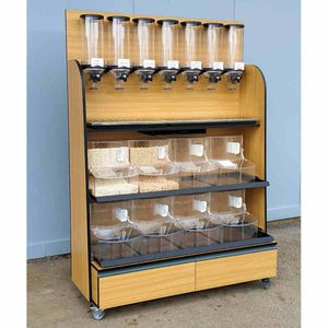 dispenser de alimentos secos de piso
